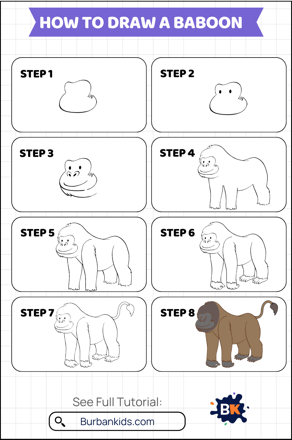 How to Draw a Baboon How to Draw a Baboon