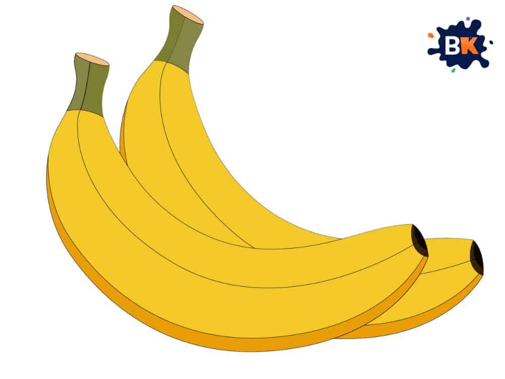 How to Draw a Banana Step 11 How to Draw a Banana Step 11