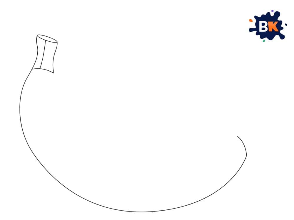How to Draw a Banana Step 2 How to Draw a Banana Step 2