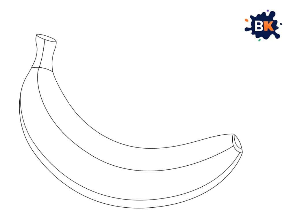 How to Draw a Banana Step 4 How to Draw a Banana Step 4