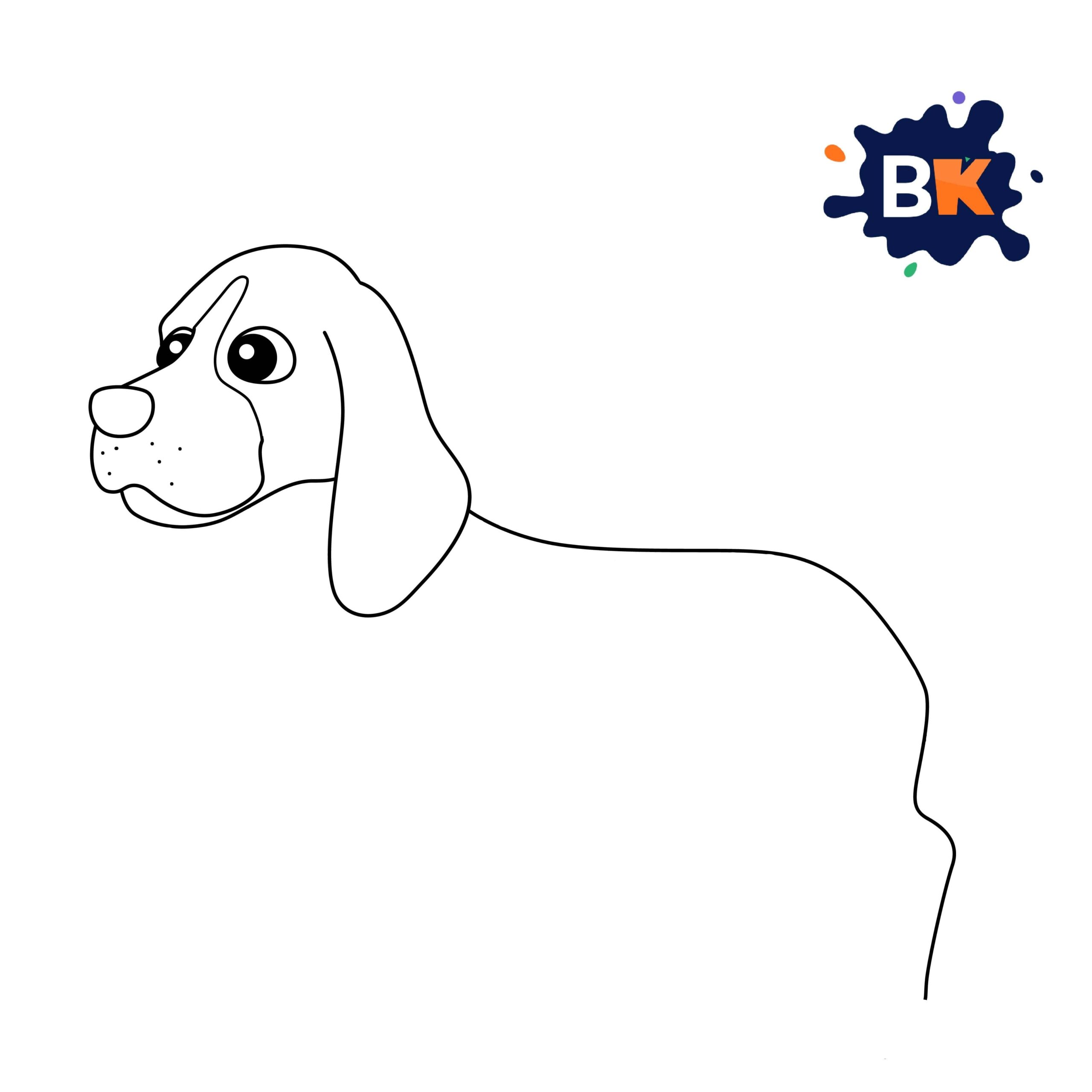 How to Draw a Basset Hound Step 5 How to Draw a Basset Hound Step 5