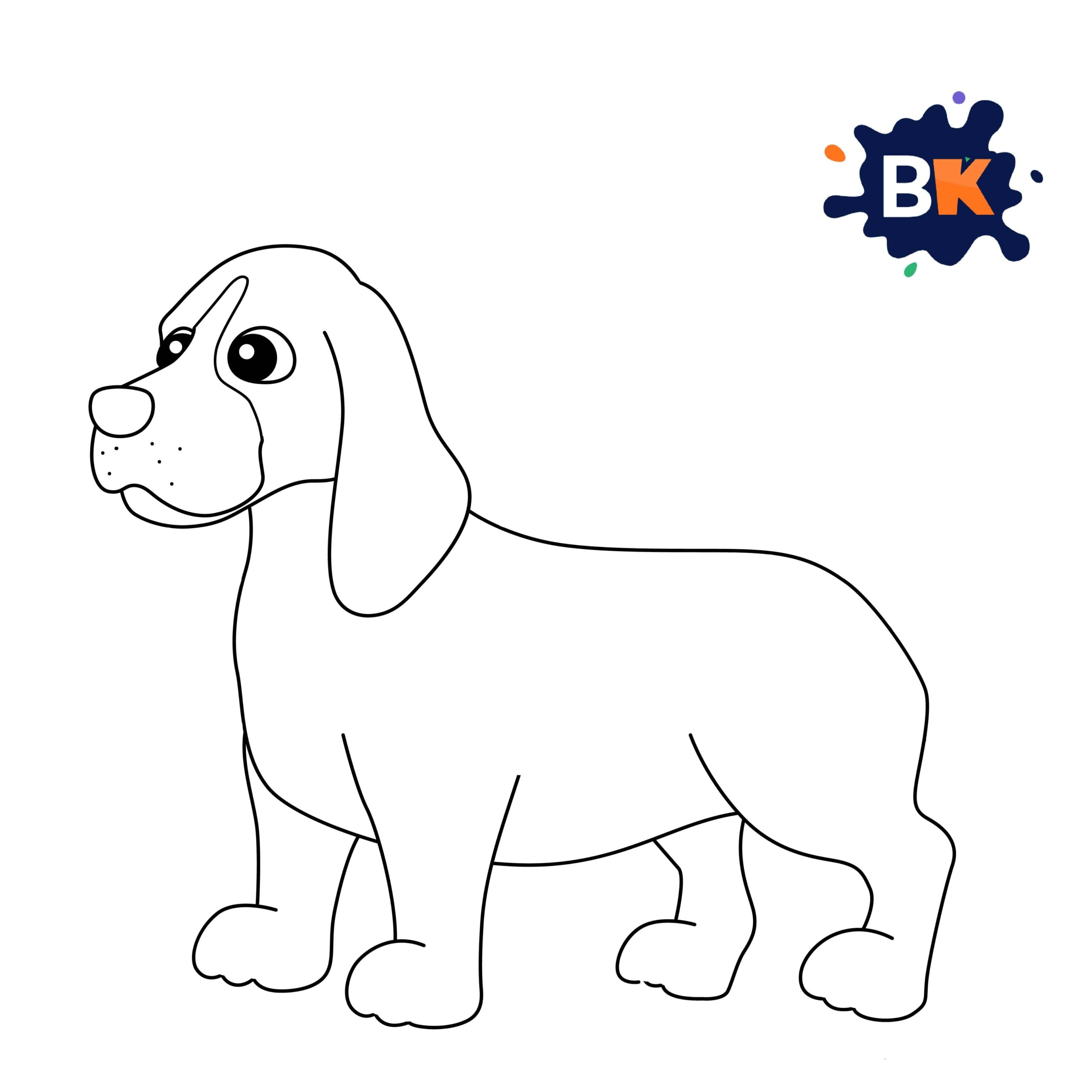How to Draw a Basset Hound Step 7 How to Draw a Basset Hound Step 7