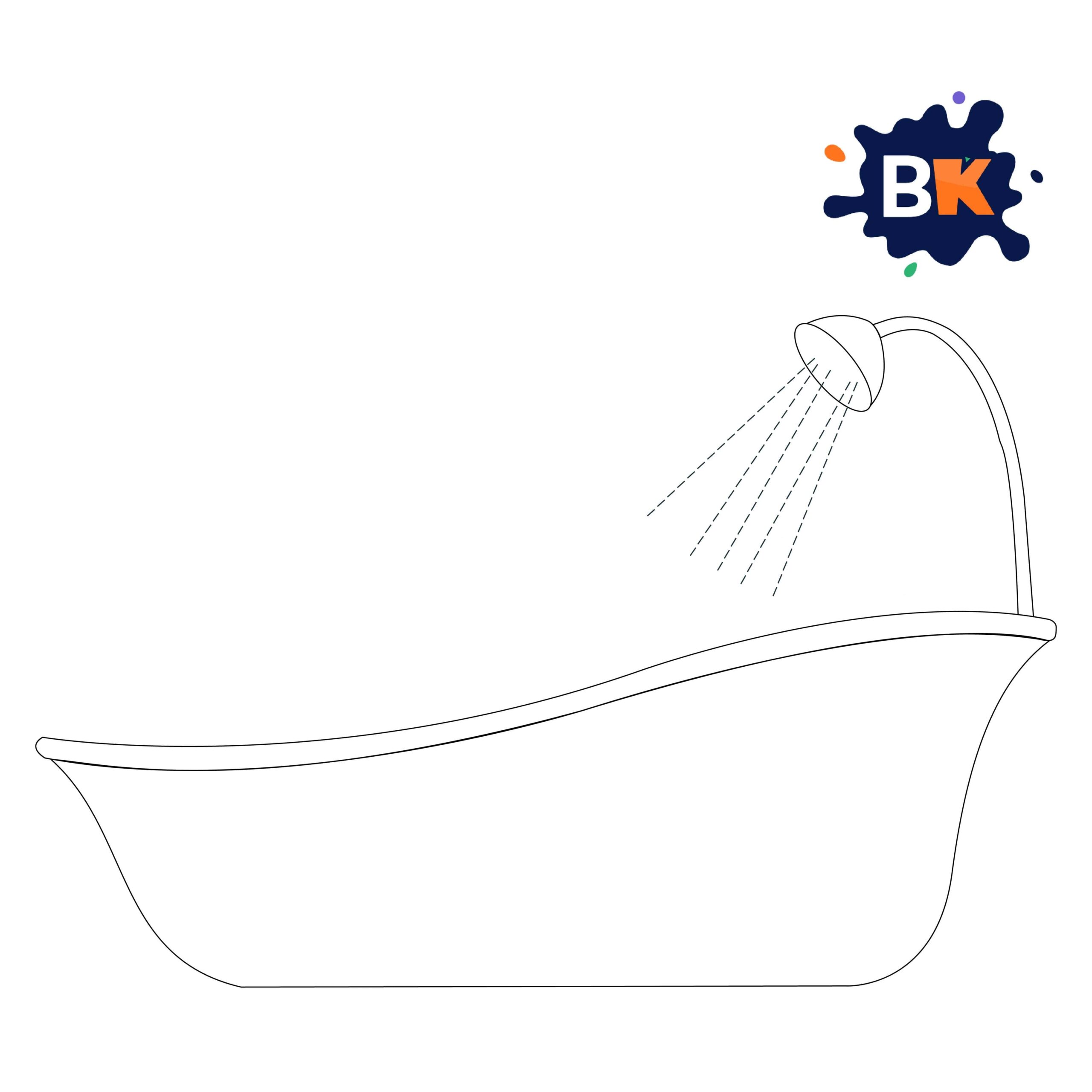 How to Draw a Bathtub Step 7 How to Draw a Bathtub Step 7