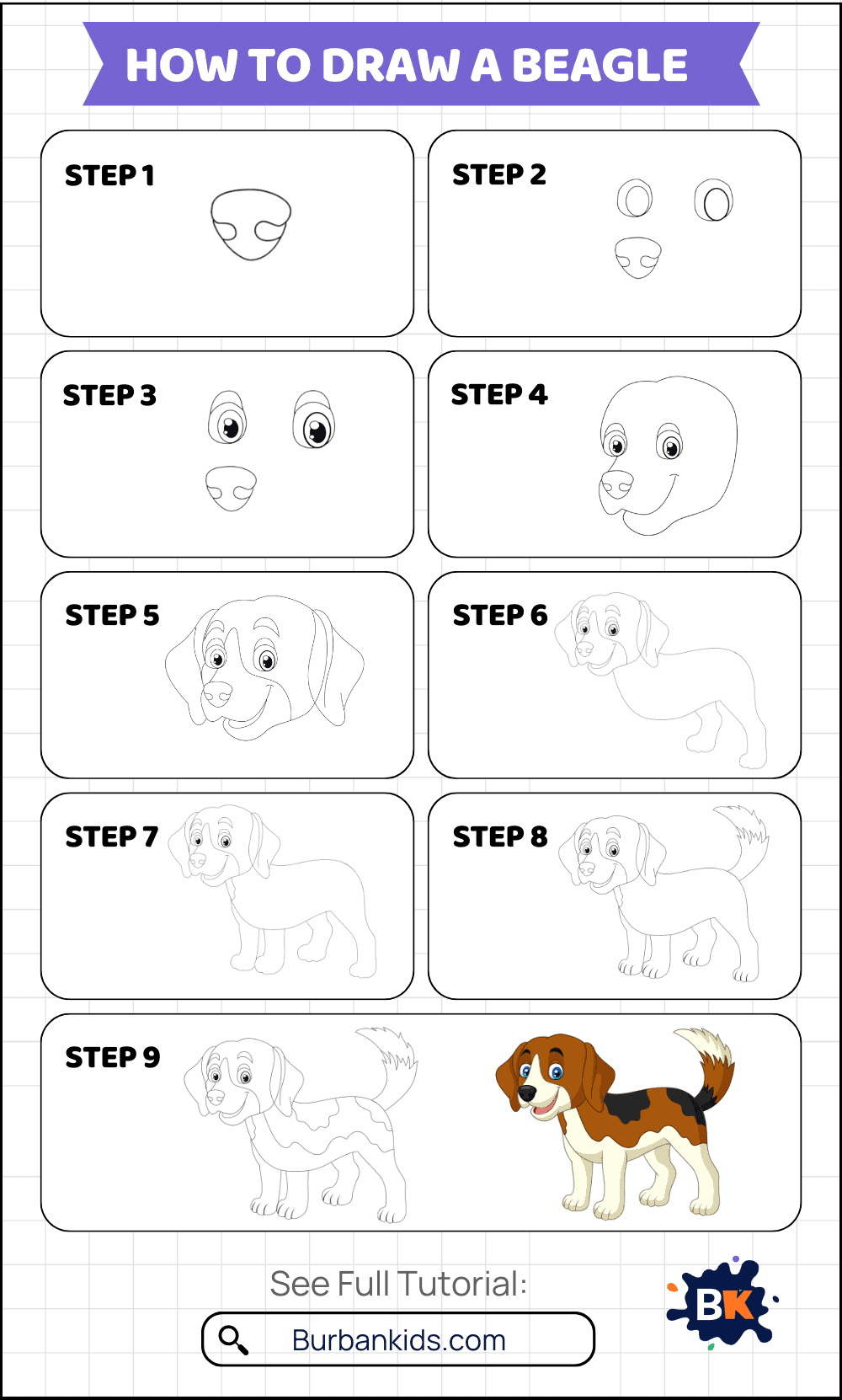 How to Draw a Beagle How to Draw a Beagle