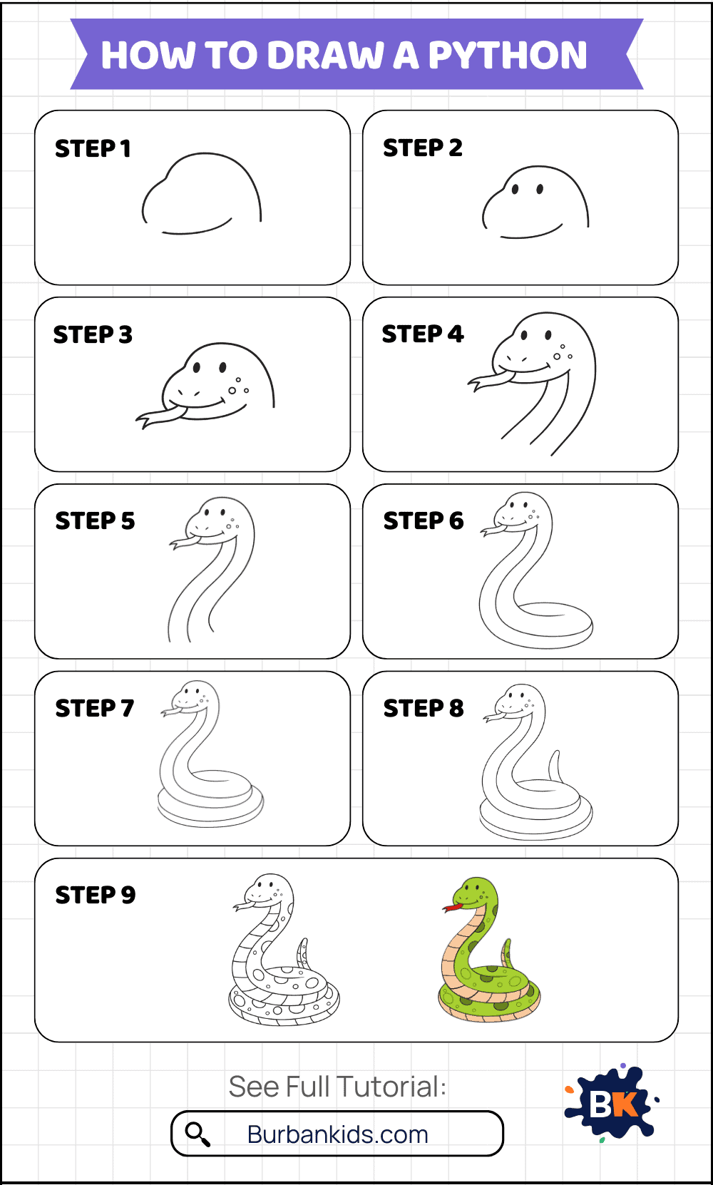 How to Draw a Python How to Draw a Python