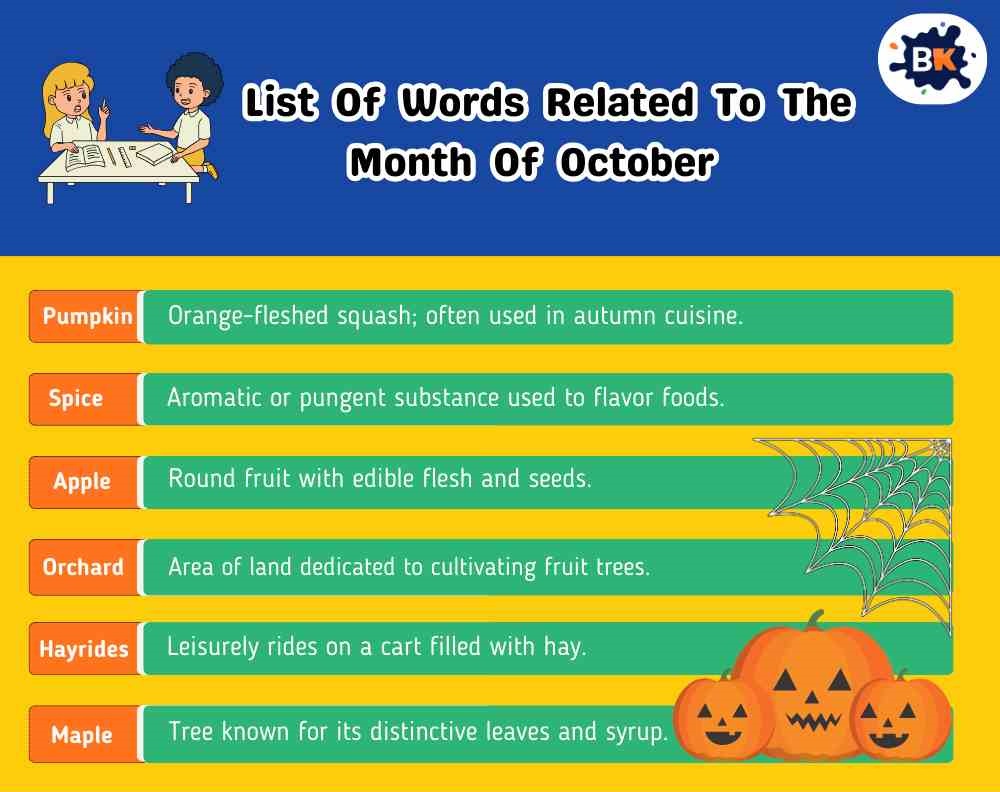 Awesome Words For October Awesome Words For October