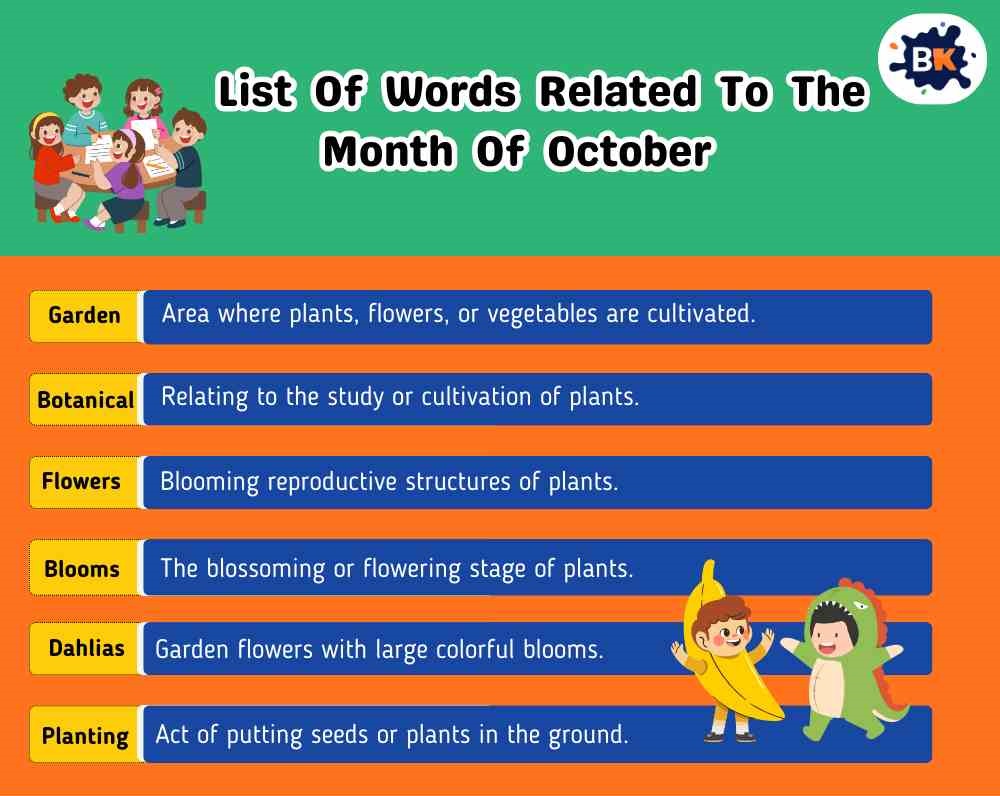Best Words For October Best Words For October