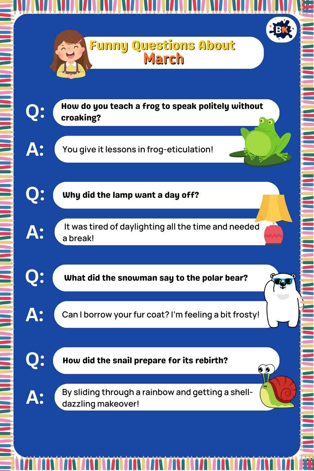 Funny Questions About March Funny Questions About March