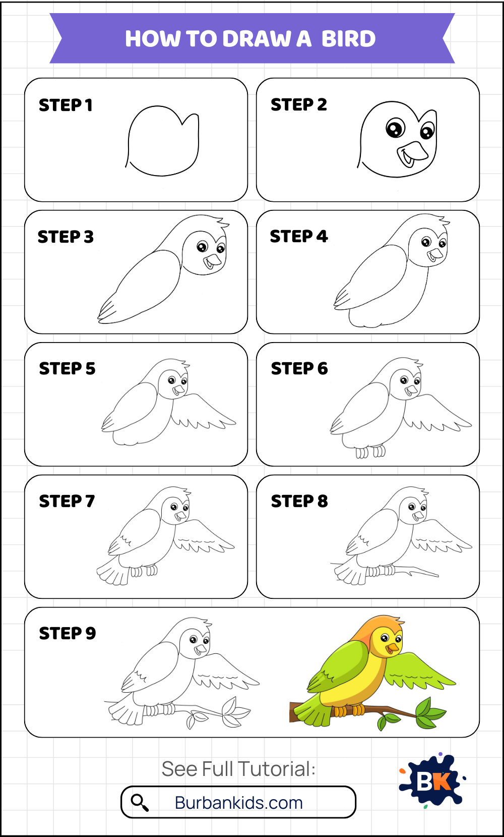 How to Draw A Bird How to Draw A Bird