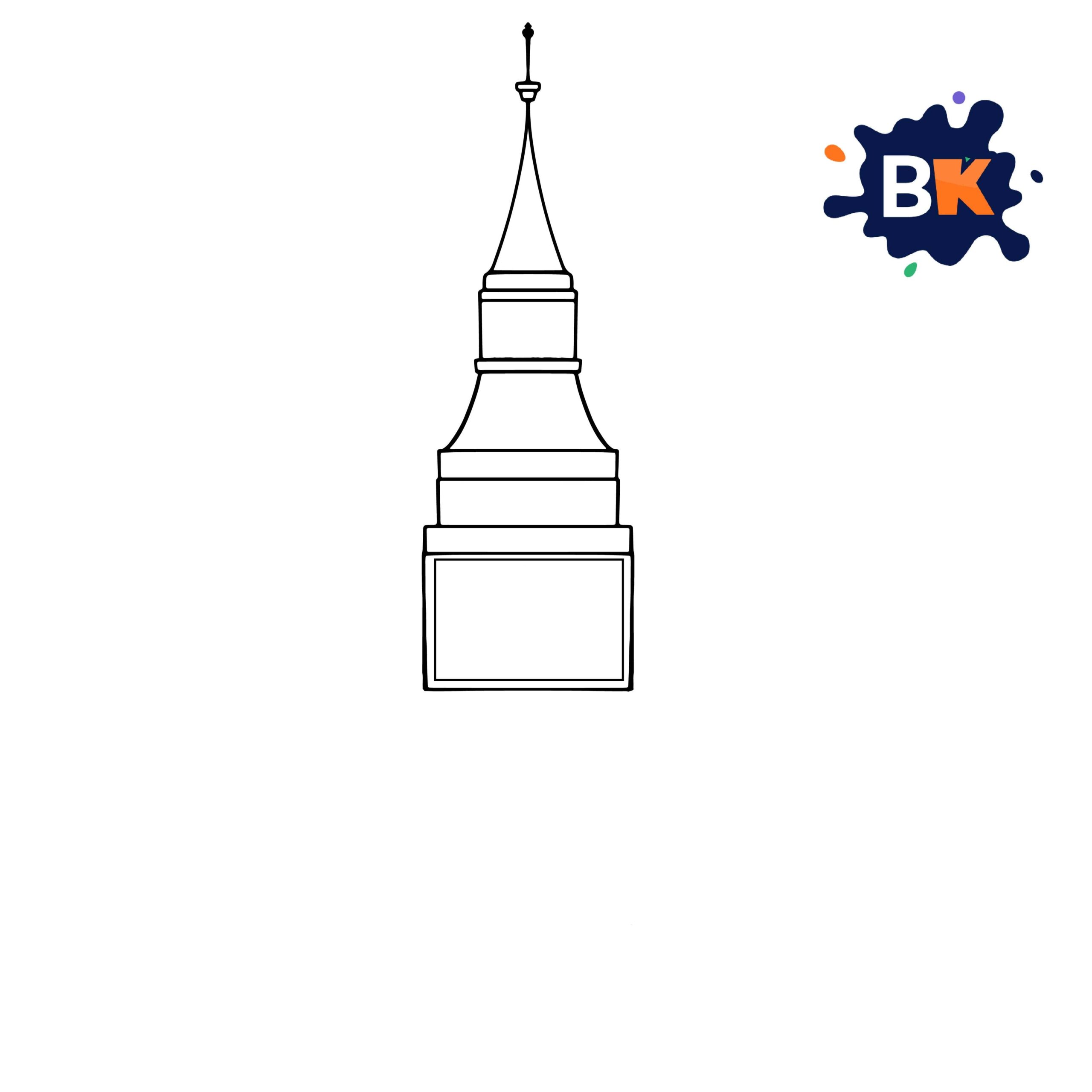 How to Draw Big Ben Step 4 How to Draw Big Ben Step 4