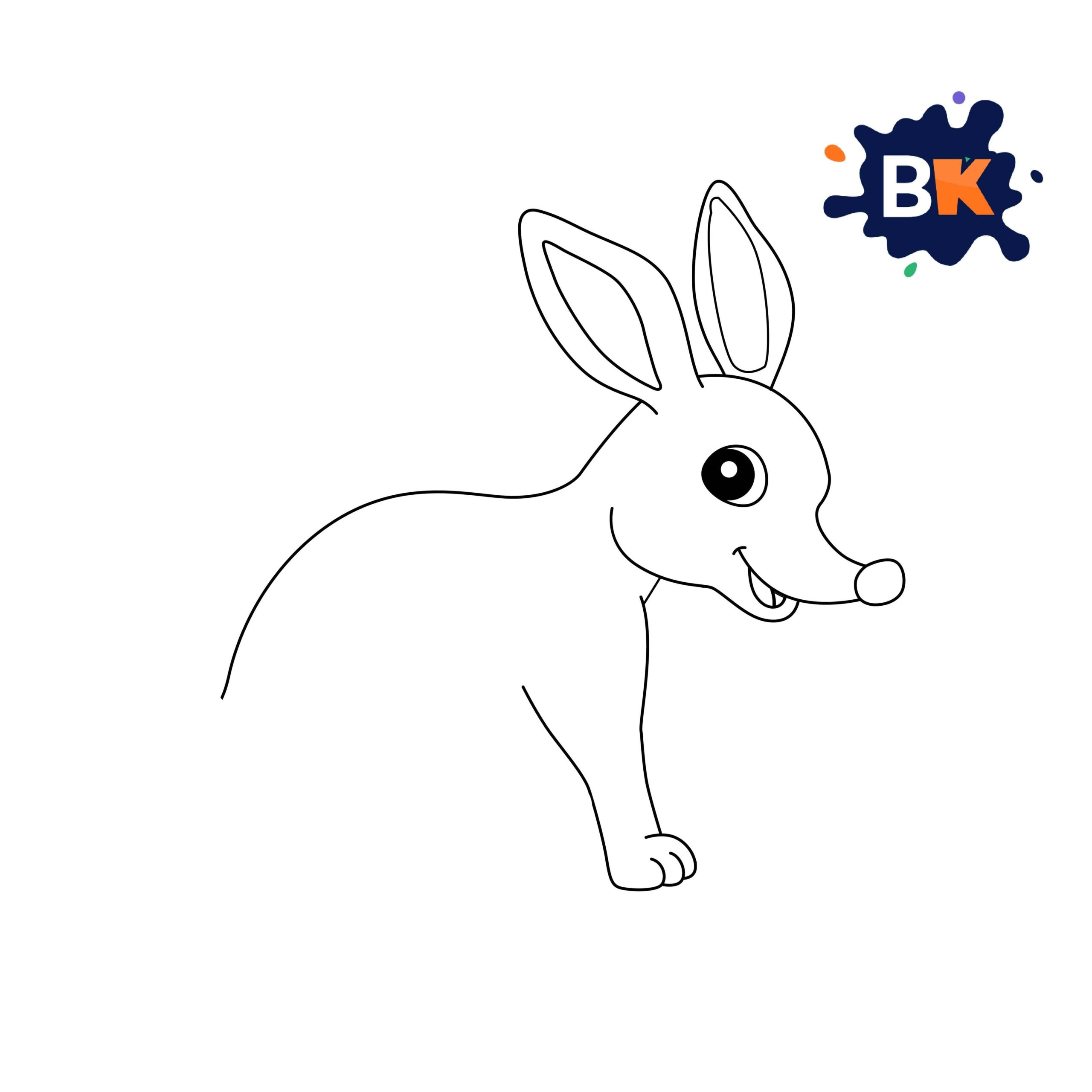 How to Draw Bilby Step 5 How to Draw Bilby Step 5