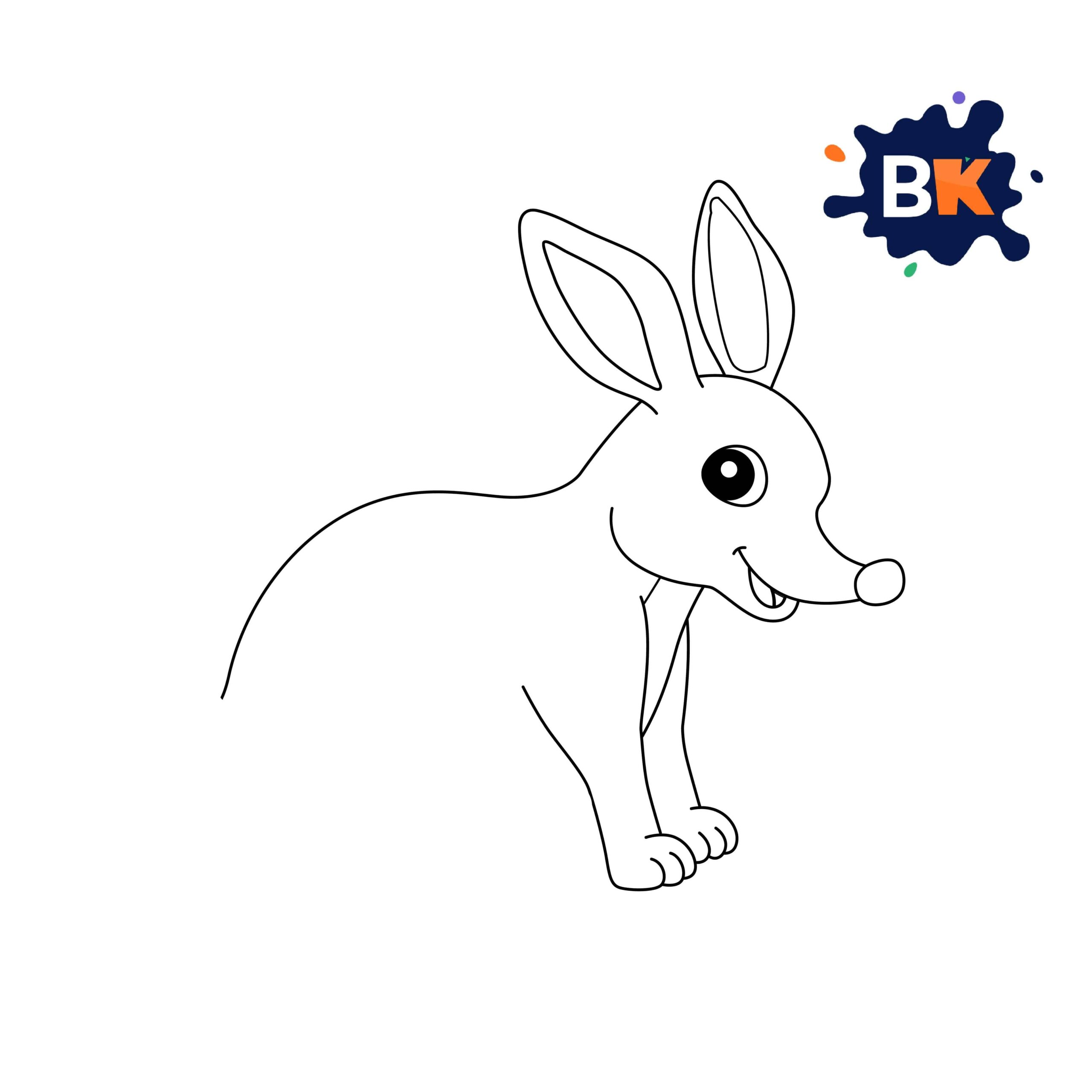How to Draw Bilby Step 6 How to Draw Bilby Step 6