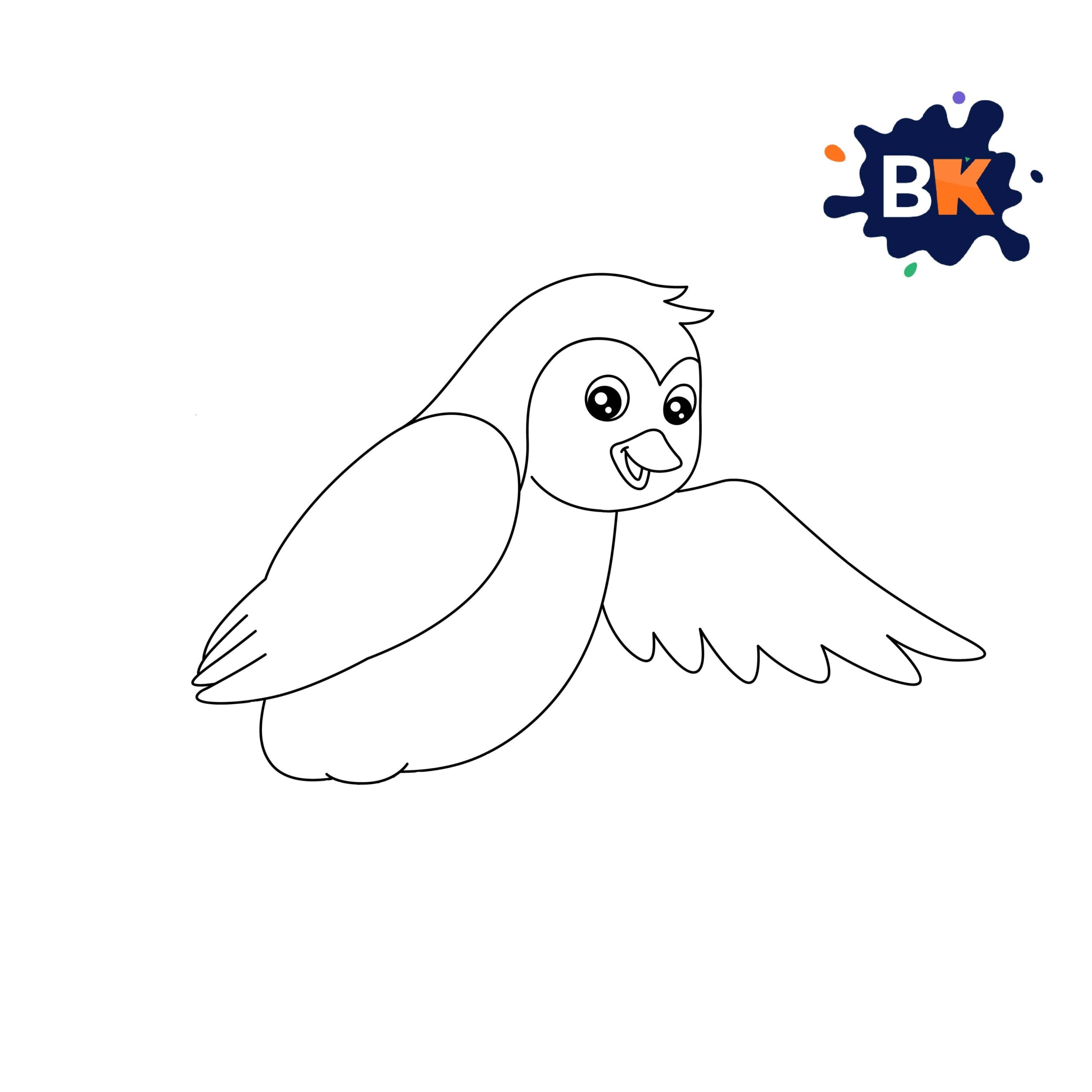 How to Draw a Bird Step 5 How to Draw a Bird Step 5