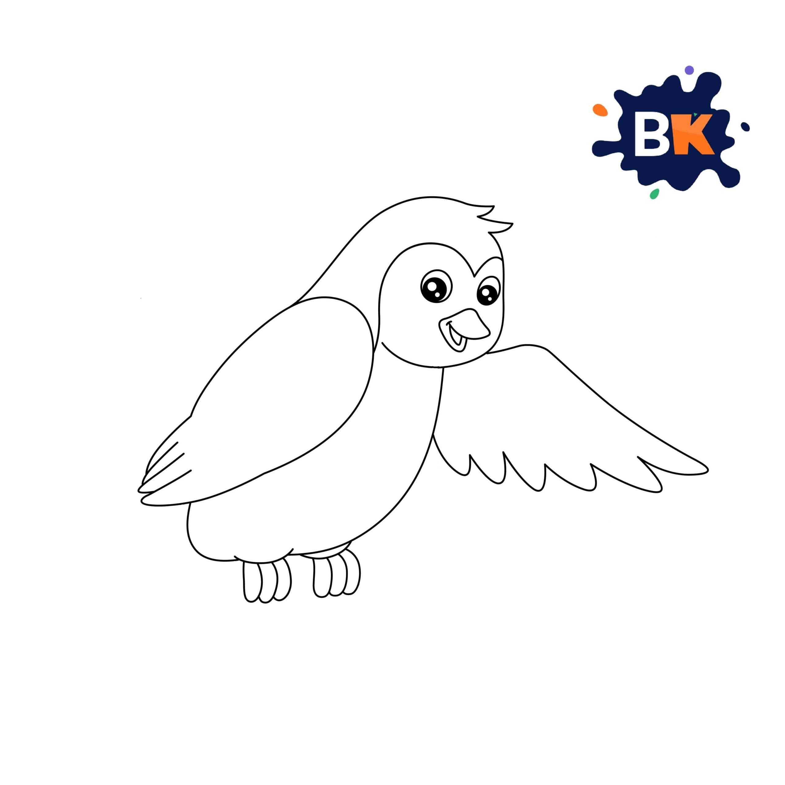How to Draw a Bird Step 6 How to Draw a Bird Step 6