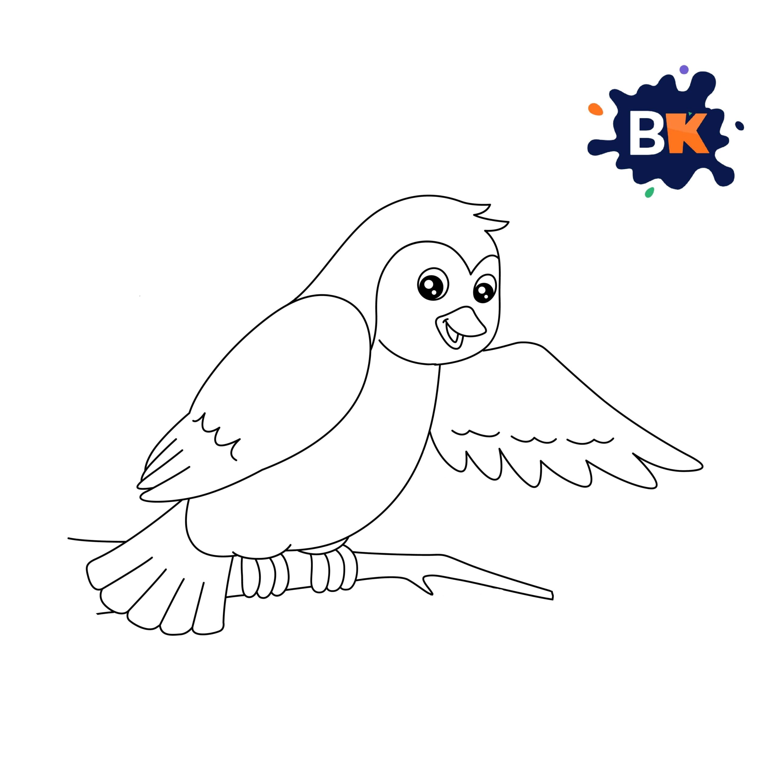 How to Draw a Bird Step 8 How to Draw a Bird Step 8