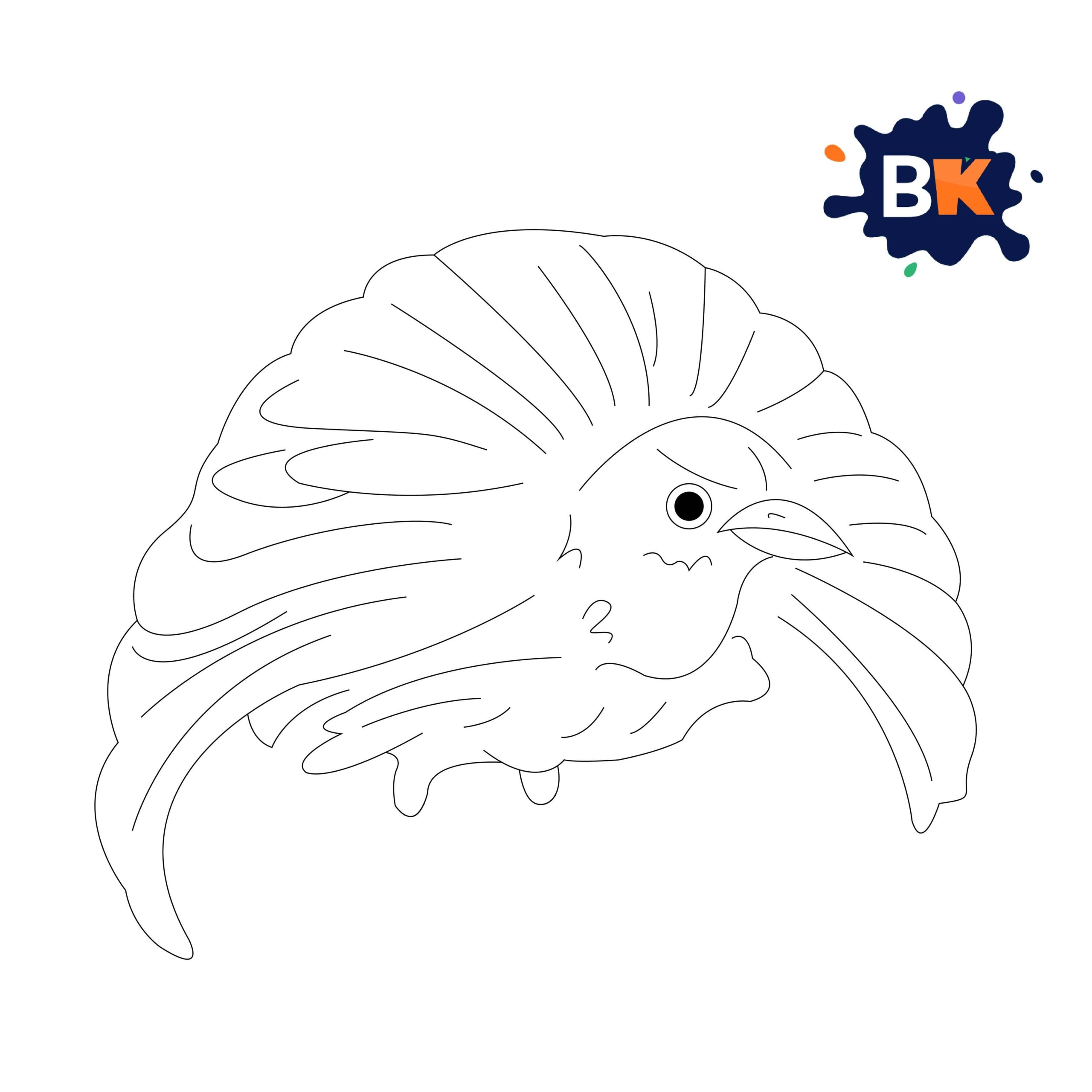 How to Draw a Bird of Paradise Step 7 How to Draw a Bird of Paradise Step 7