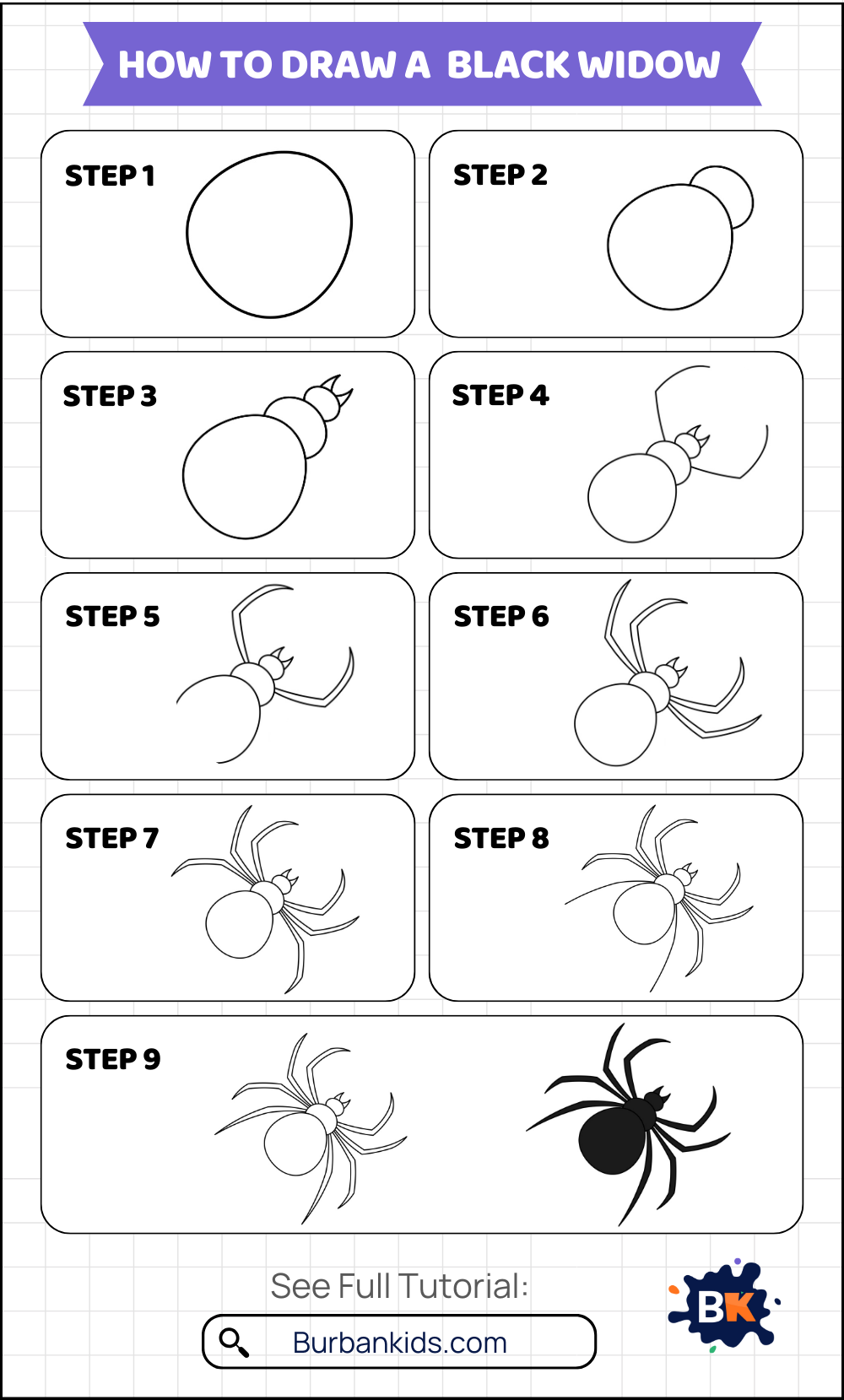 How to Draw a Black Widow How to Draw a Black Widow