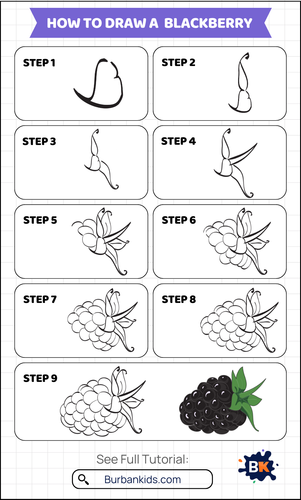 How to Draw a Blackberry How to Draw a Blackberry