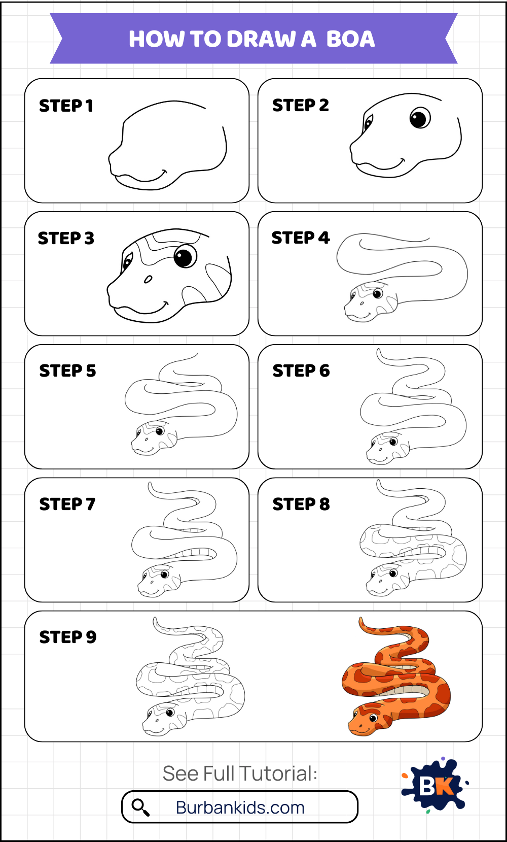 How to Draw a Boa How to Draw a Boa
