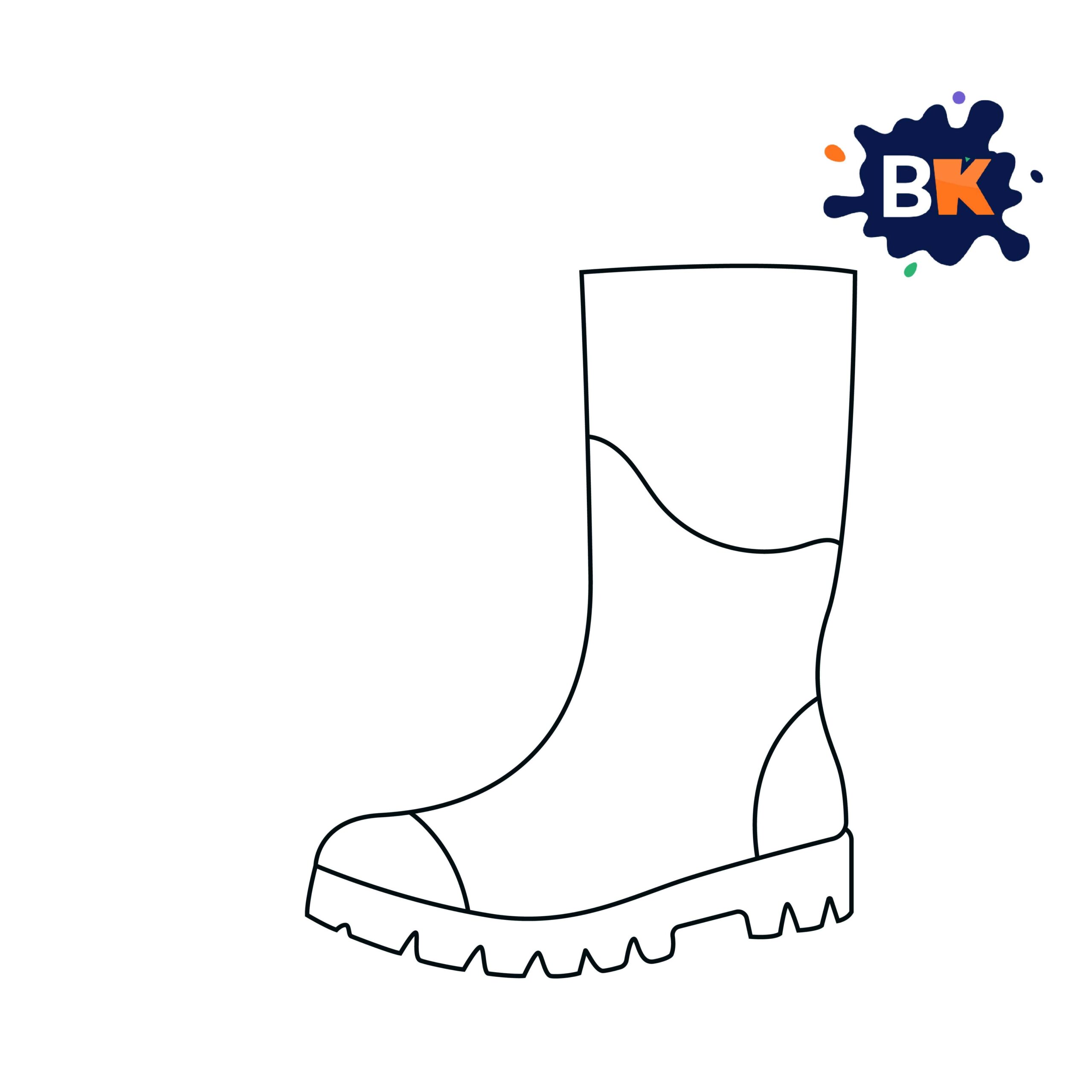 How to Draw a Boot Step 4 How to Draw a Boot Step 4