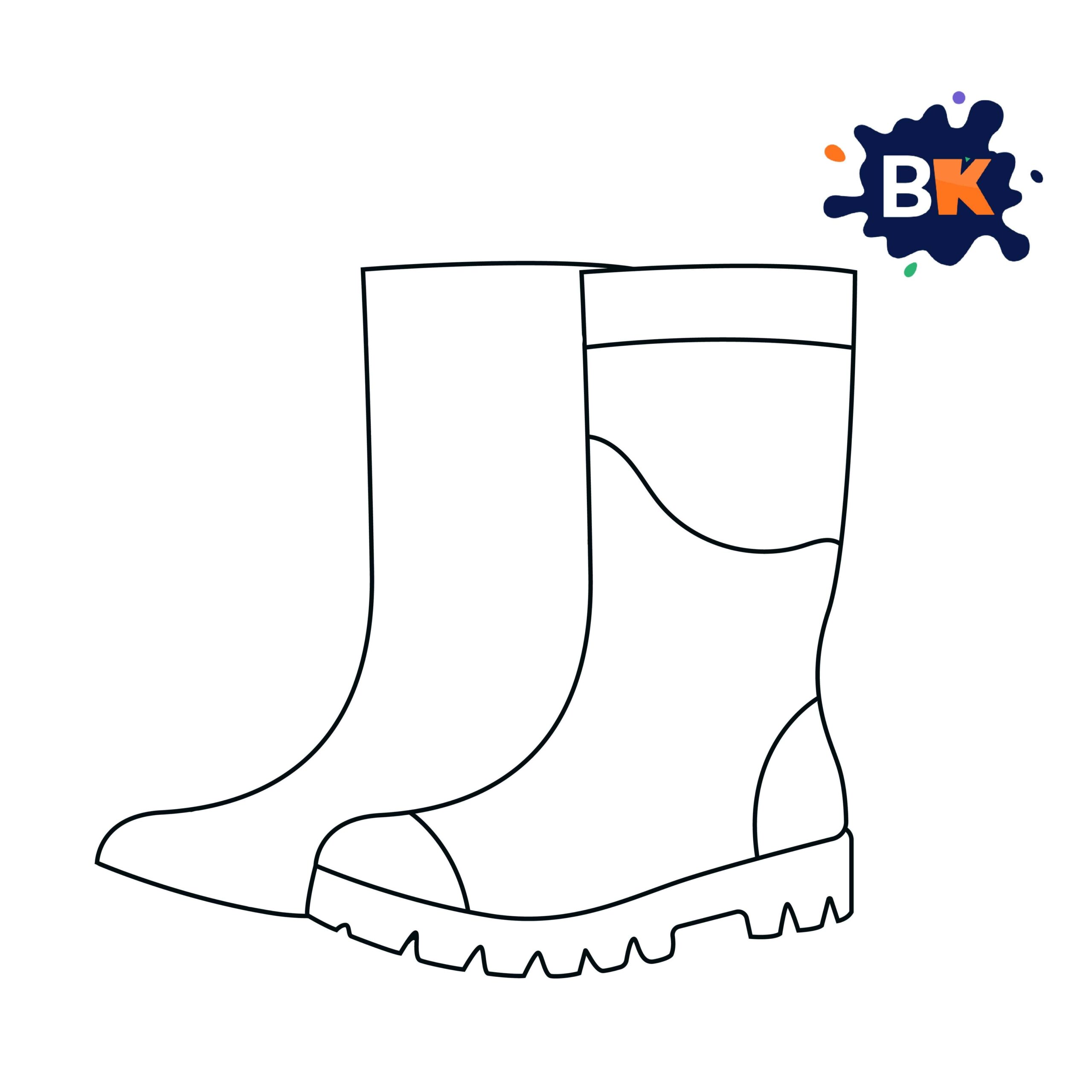 How to Draw a Boot Step 6 How to Draw a Boot Step 6