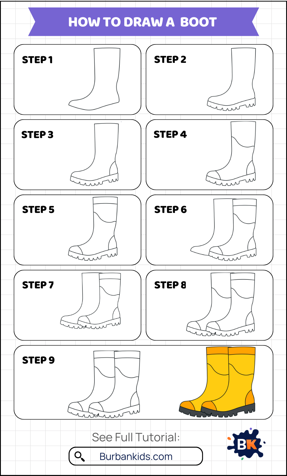 How to Draw a Boot How to Draw a Boot