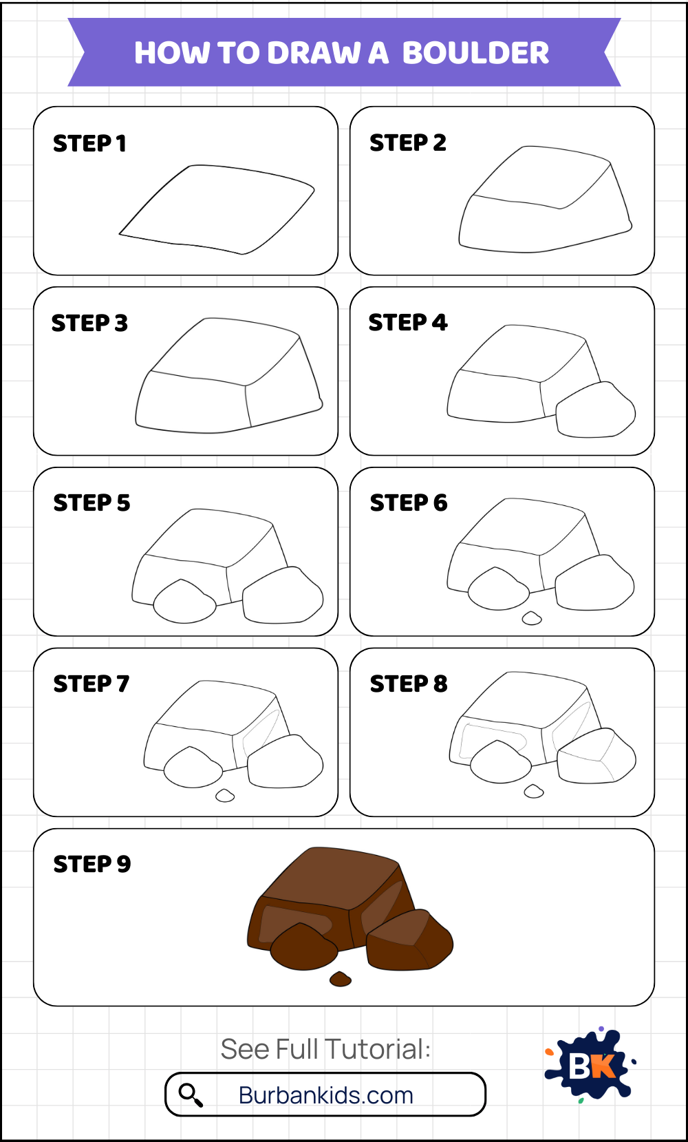 How to Draw a Boulder How to Draw a Boulder