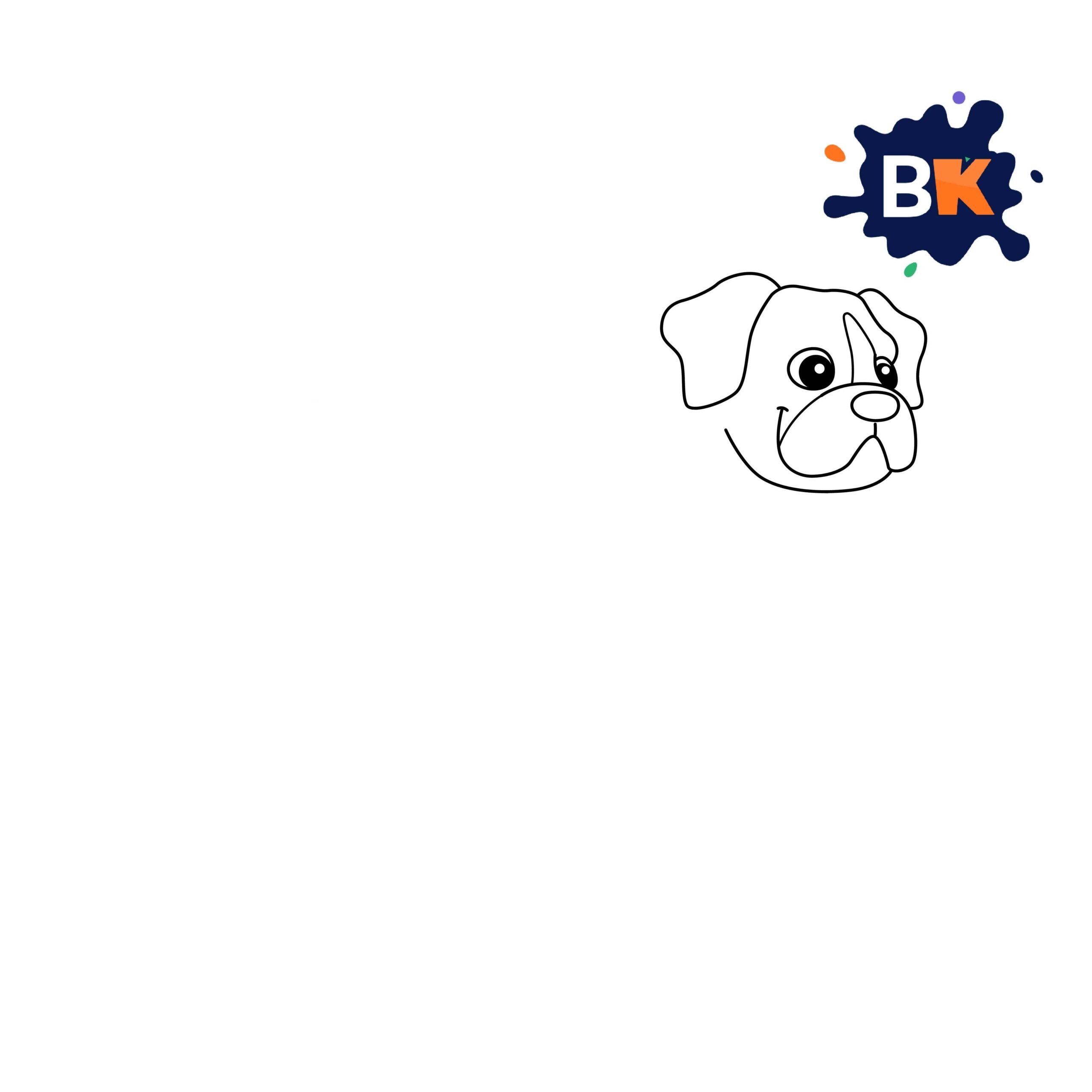How to Draw a Boxer Dog Step 3 How to Draw a Boxer Dog Step 3