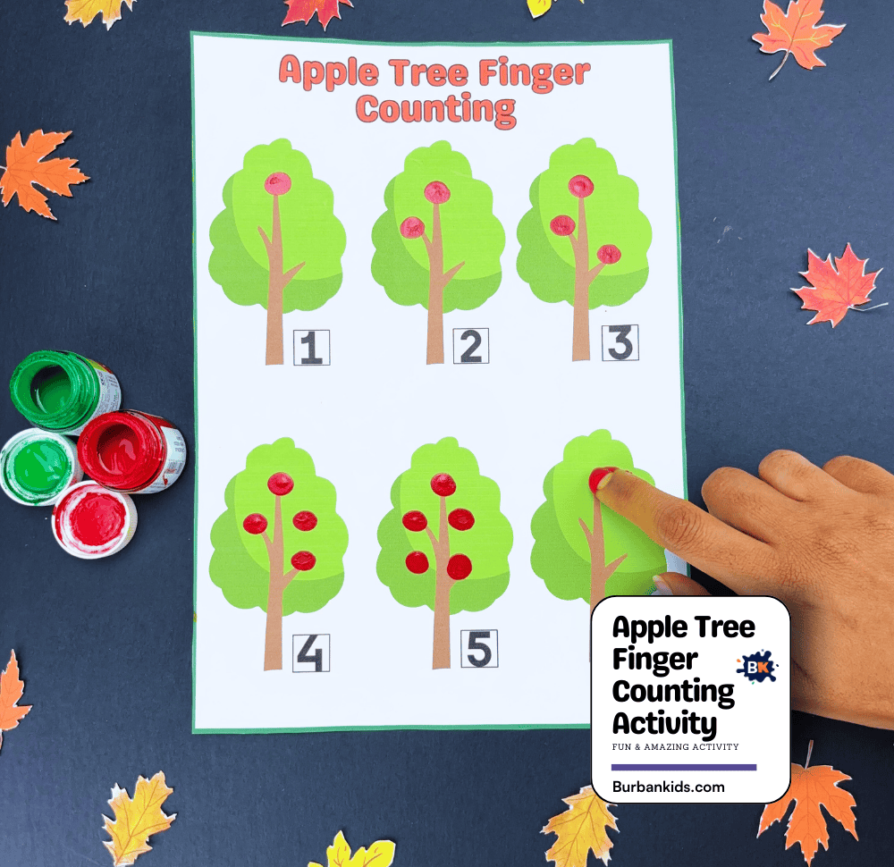 Apple Tree Finger Counting Activity