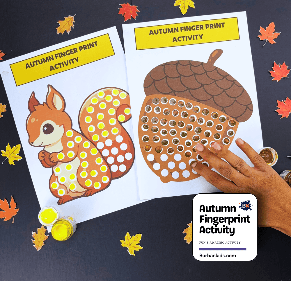 Autumn Fingerprint Activity