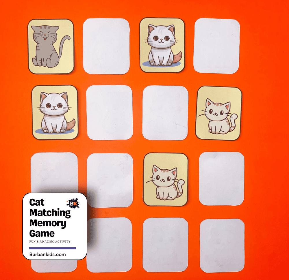 Cat Matching Memory Game