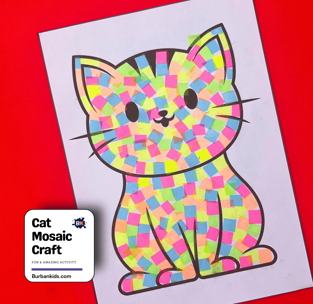 Cat Mosaic Craft