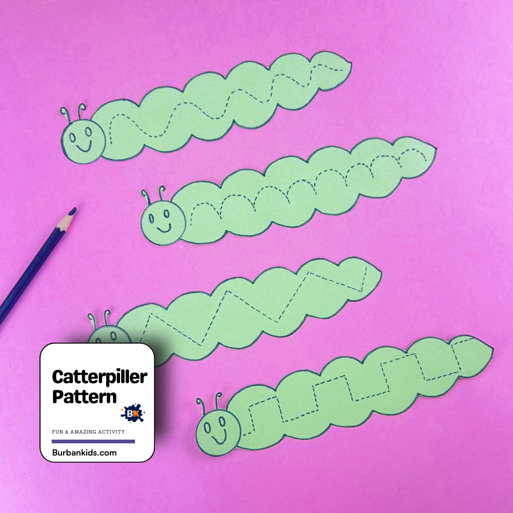 Catterpiller Pattern Catterpillar Pattern Tracing