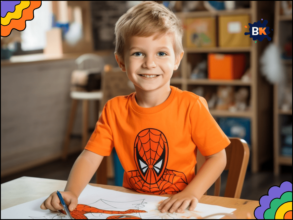 Coloring Spiderman Poster Activity For Kids Coloring Spiderman Poster Activity For Kids
