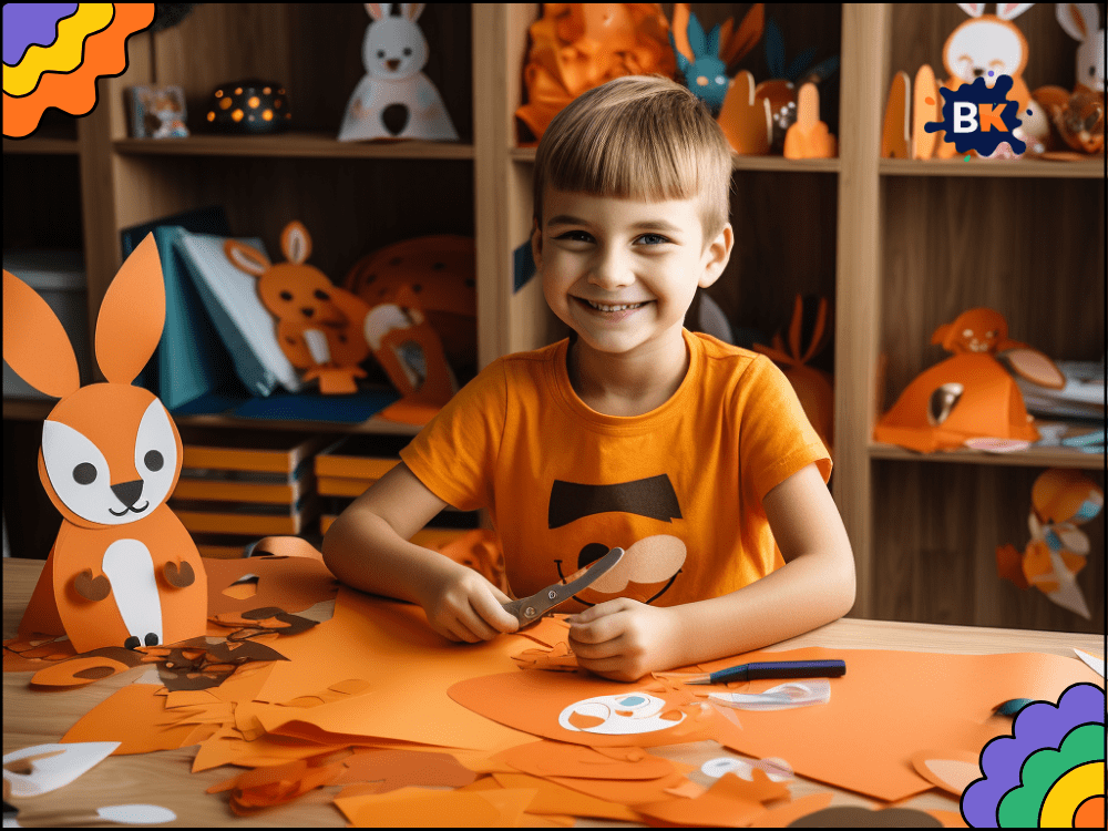 Craft Paper Bunnies Making Activity For Kids Craft Paper Bunnies Making Activity For Kids
