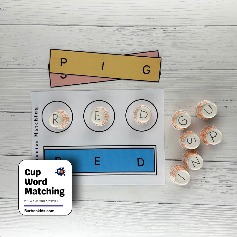 Cup Word Matching Cup Word Matching