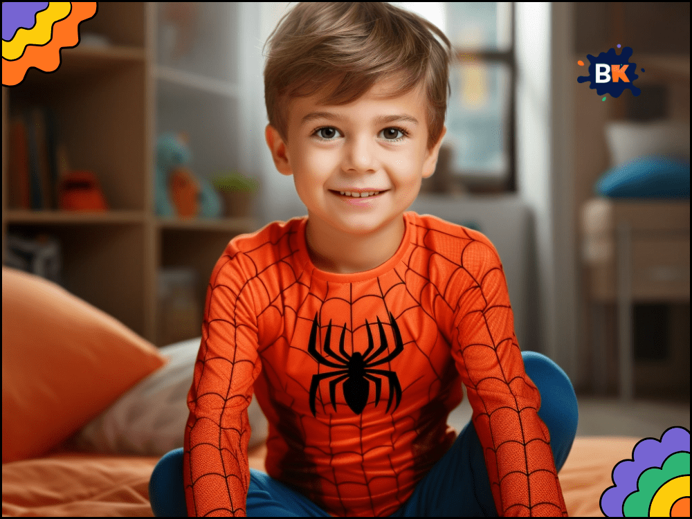 Decorating Spiderman T-Shirt Activity For Kids Decorating Spiderman T-Shirt Activity For Kids