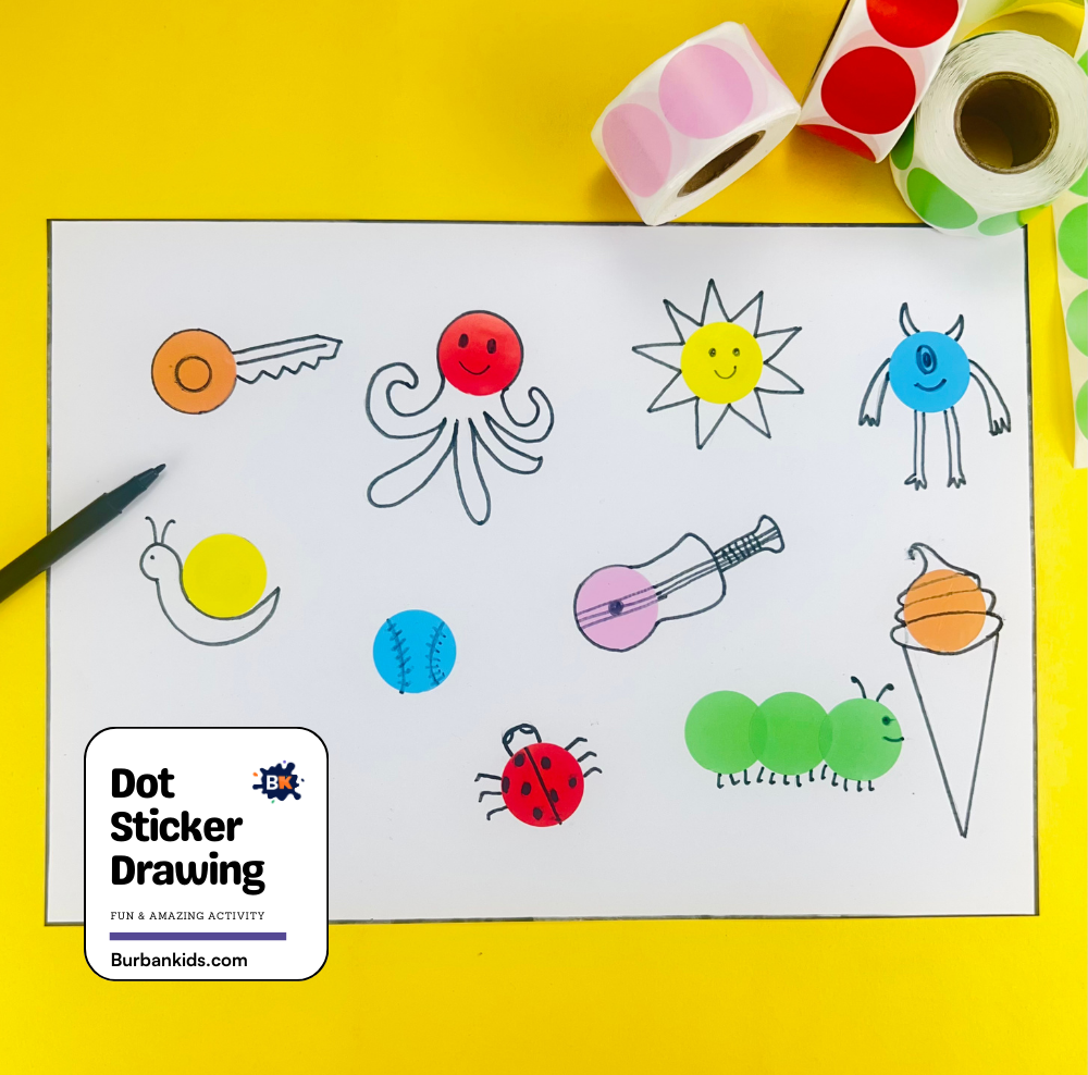 Dot Sticker Drawing Dot Sticker Drawing