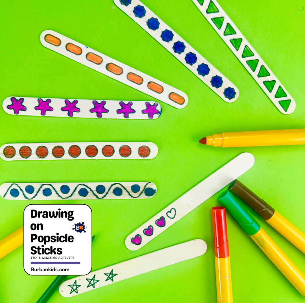 Drawing on Popsicle Sticks Drawing on Popsicle Sticks