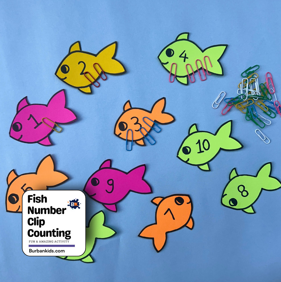 Fish Number Clip Counting Fish Number Clip Counting