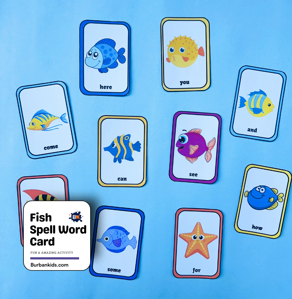 Fish Spell Word Card Fish Spell Word Card