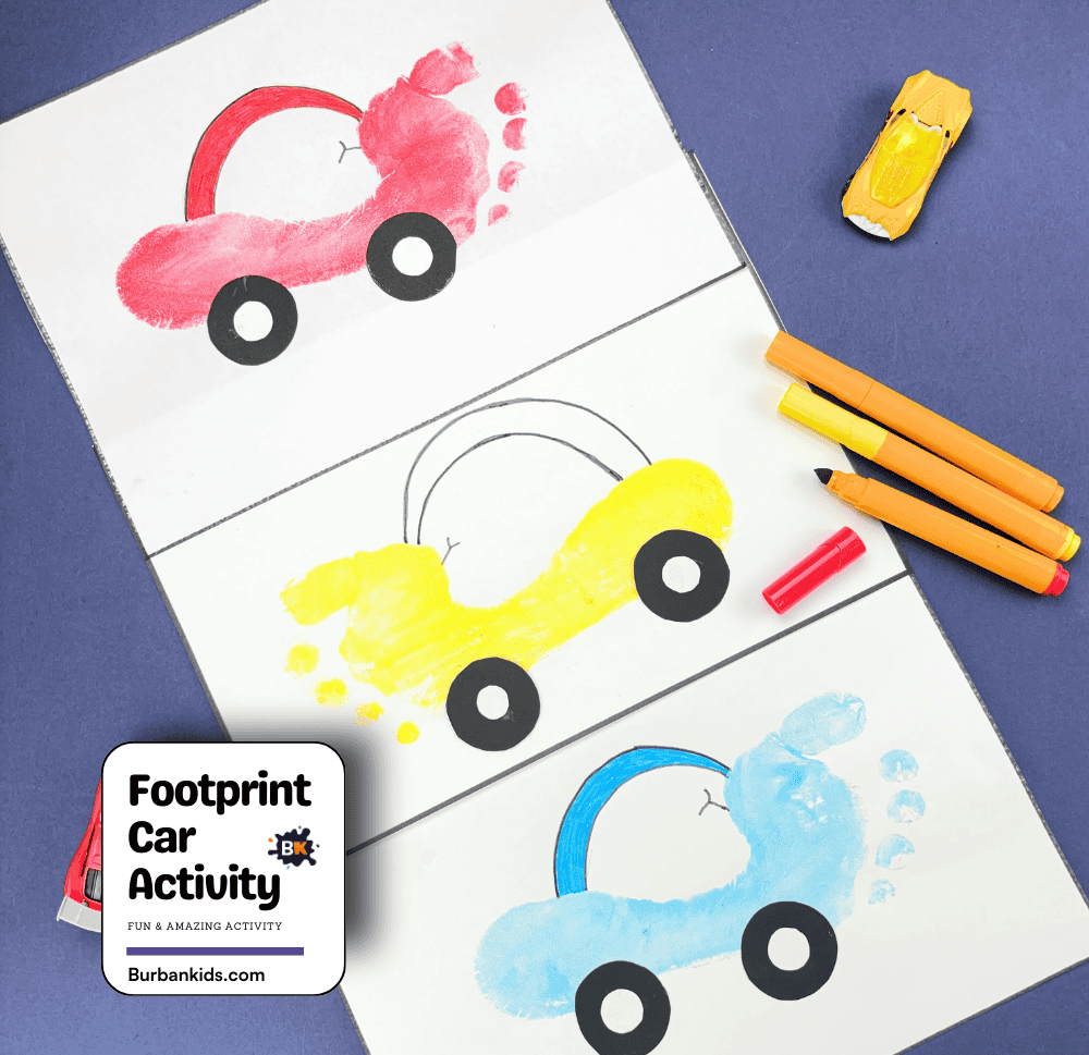 Footprint Car Activity