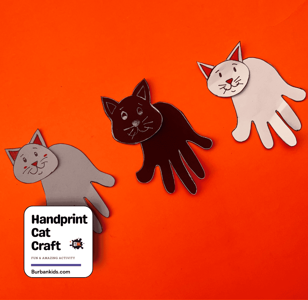 Handprint Cat Craft