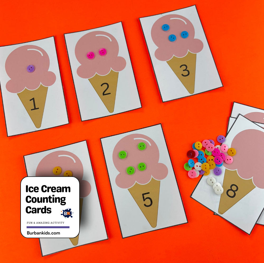 Ice Cream Counting Cards Ice Cream Counting Cards
