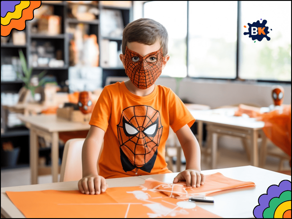 Making Spiderman Mask Activity For Kids Making Spiderman Mask Activity For Kids