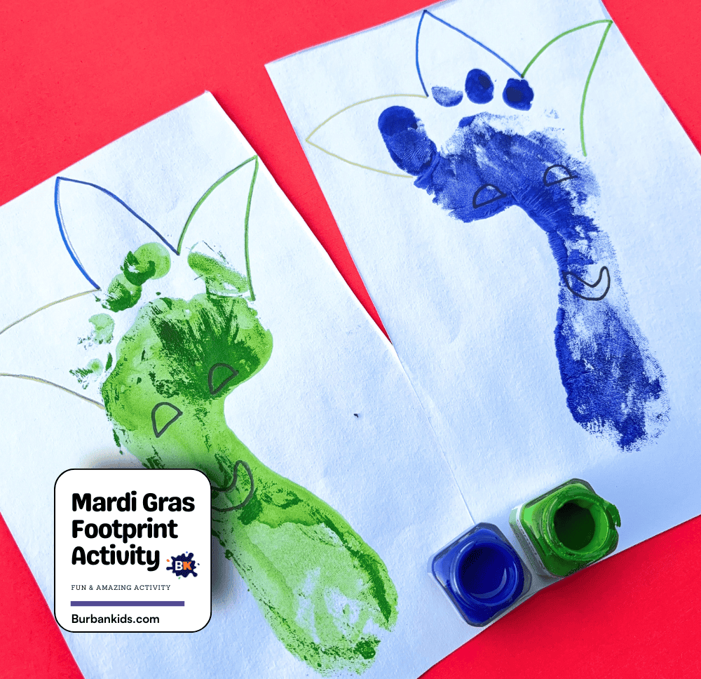 Mardi Gras Footprint Activity