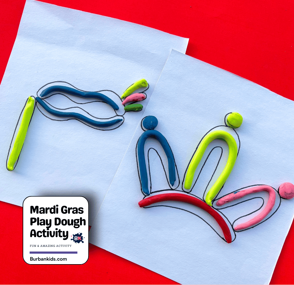 Mardi Gras Play Dough Activity