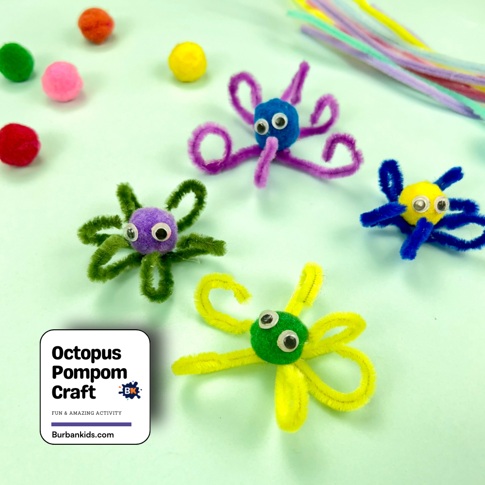 Octopus Pompom Craft Octopus Pompom Craft