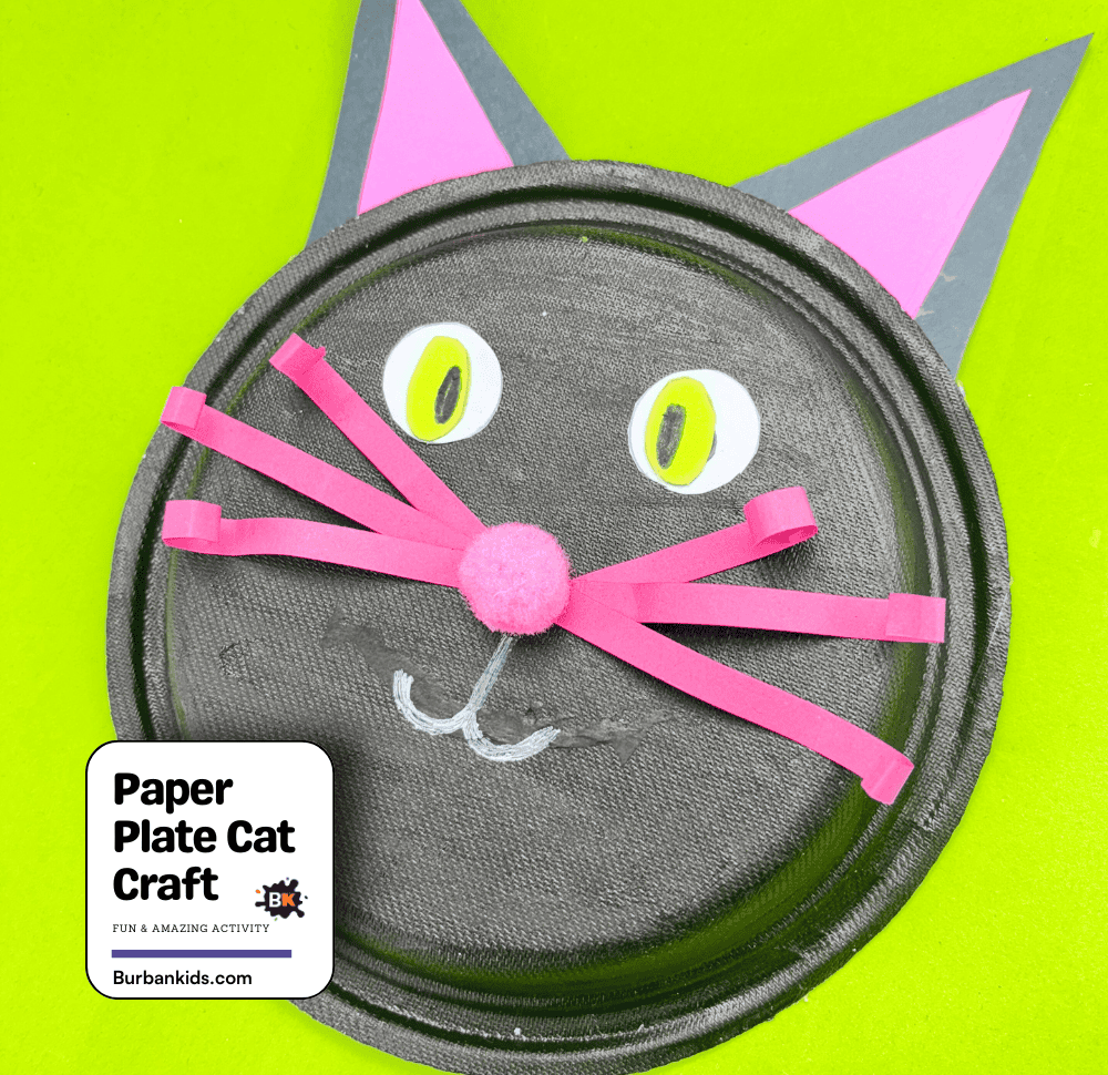 Paper Plate Cat Craft