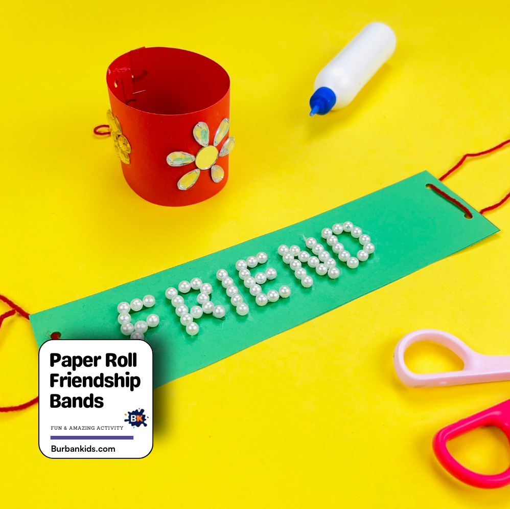 Paper Roll Friendship Bands Paper Roll Friendship Bands
